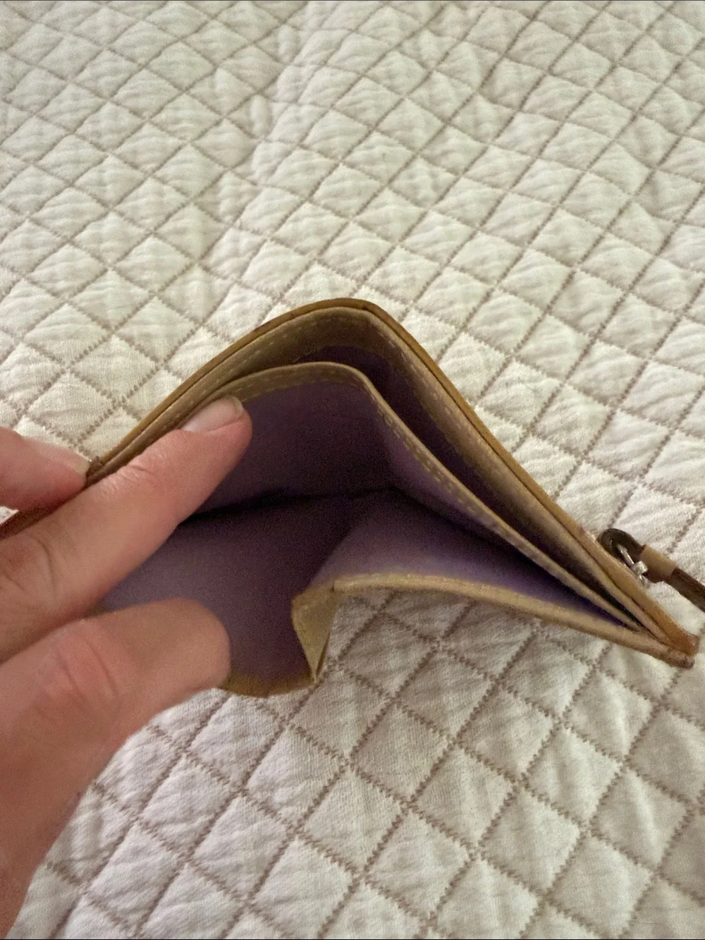 Coach Brown and Tan Signature Card Holder